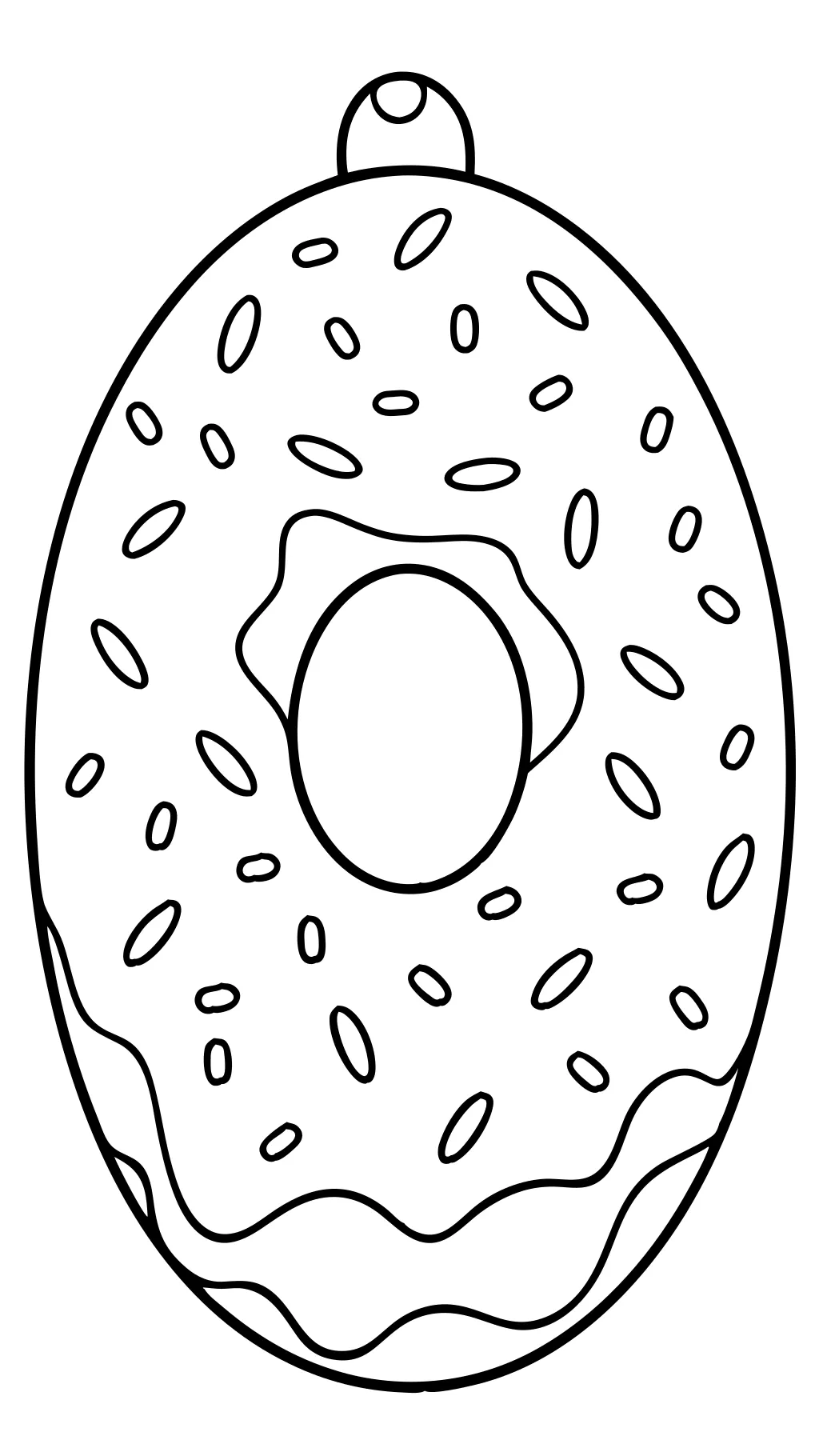 printable donut coloring pages